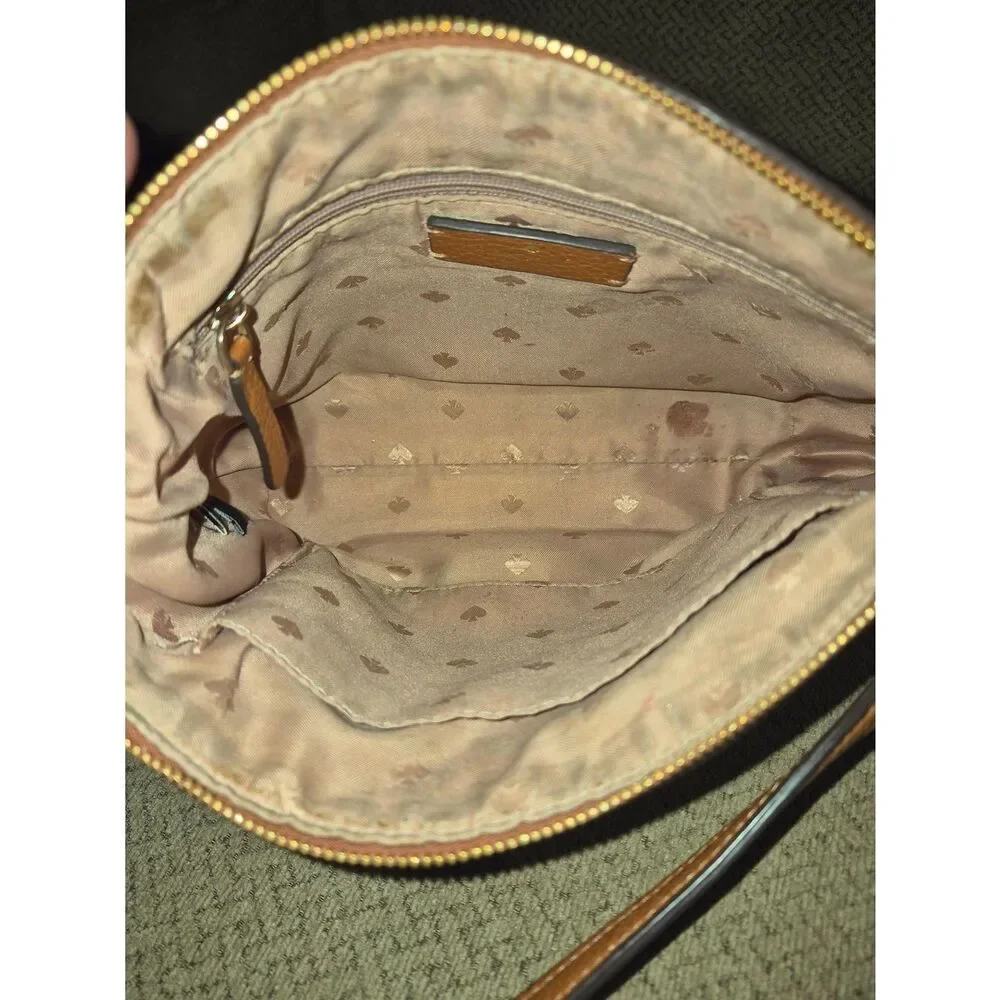 Kate Spade Monica Tan Leather Crossbody Bag